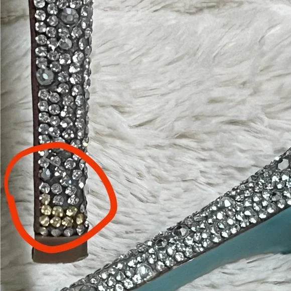 W7.5 Betsey Johnson Rhinestone Stilettos - Picture 9 of 14